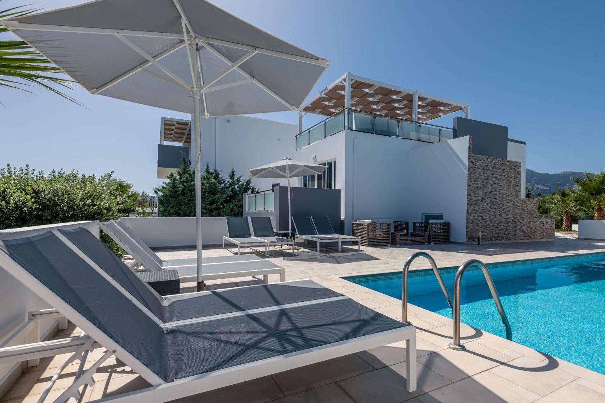 Asteria Pearl Villa 2 With Rooftop Jacuzzi Tigaki Eksteriør billede